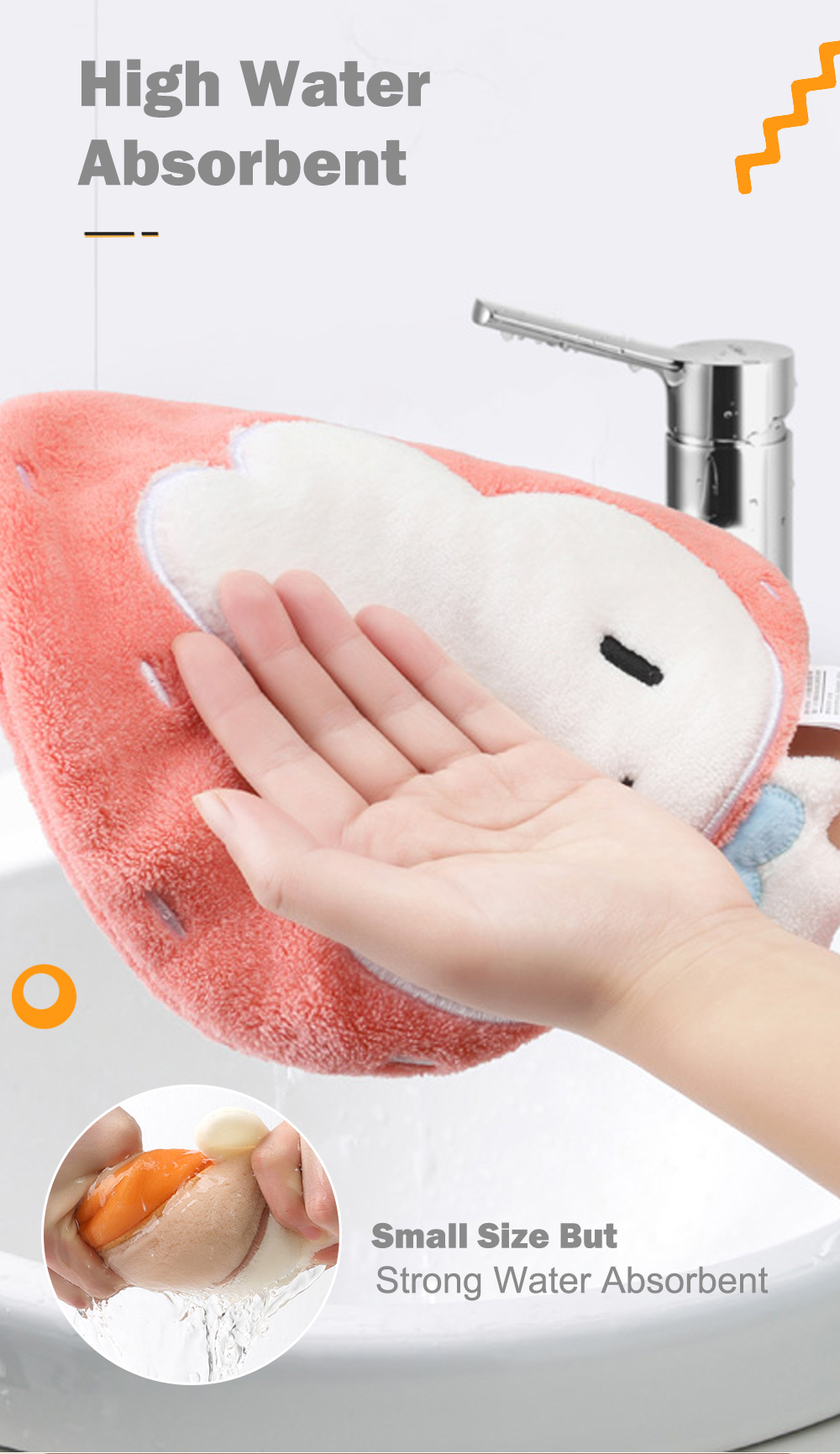 3D Cute Cartoon Hand Towel-3